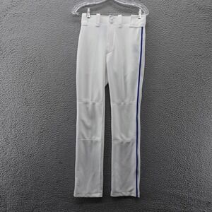 Mizuno Performance Plus Padded Baseball Pants Youth XL 28-30 White Blue Stripe